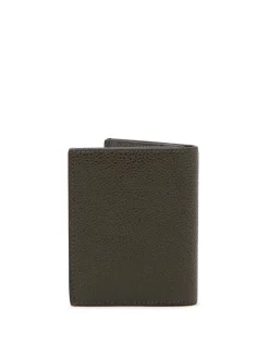Portafoglio in pelle marrone scuro