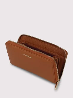 Portafoglio Metallic Soft Zip Around