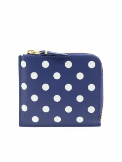 Portafoglio Polka Dots blu