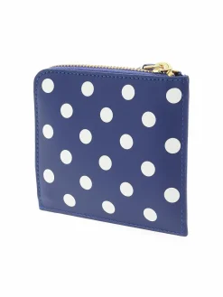 Portafoglio Polka Dots blu