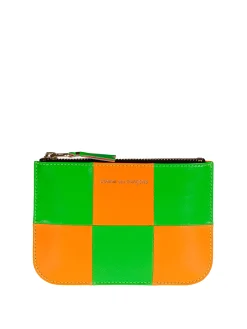 Portafoglio quadretti fluo