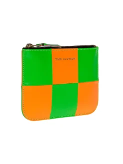 Portafoglio quadretti fluo