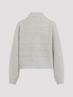 Pullover a strisce in cashmire