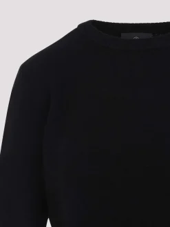 Pullover Mu02D9C01 Biker Round Neck