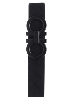 Reversible Gancini Buckle Belt