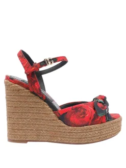 Rose Print Wedge