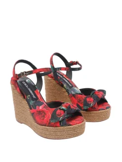 Rose Print Wedge