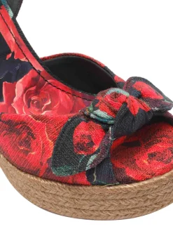 Rose Print Wedge
