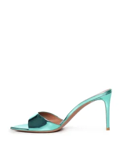 Sabot in pelle a specchio Alixia