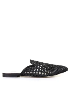 Sabot Nero Intrecciato