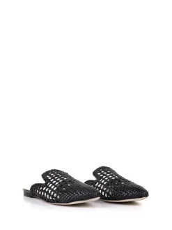 Sabot Nero Intrecciato