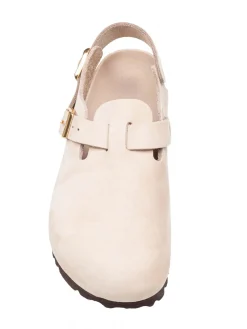 Sabot Tokio In Pelle Colore Sabbia