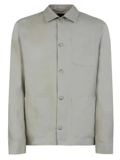 Sage Linen Overshirt