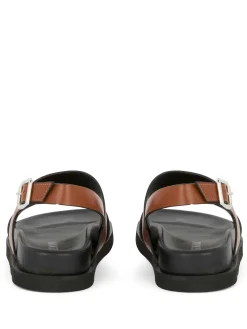 Sandali in pelle di vitello nero