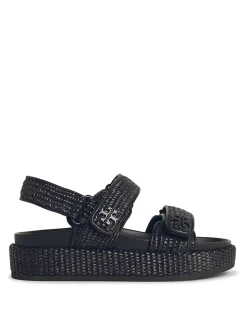 Sandali in pelle nera kira
