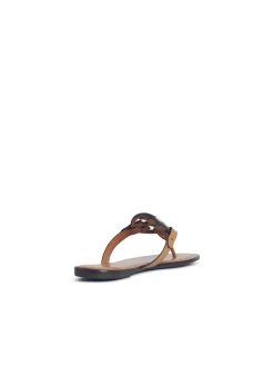 Sandali Miller con in pelle marrone
