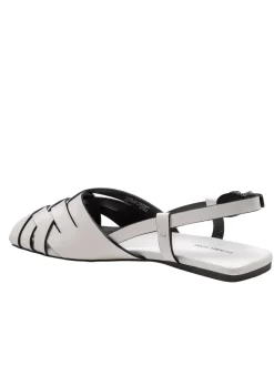 Sandalo Flat Irene In Pelle Intrecciata