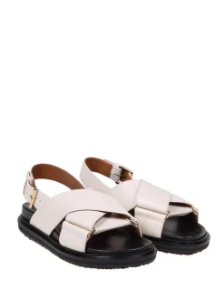 Sandalo Fussbett In Pelle