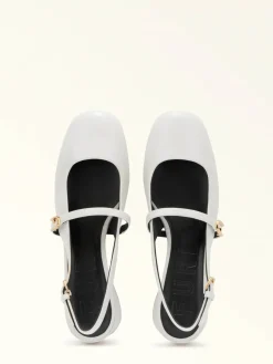 Scarpa Mary Jane In Pelle Colore Marshmallow