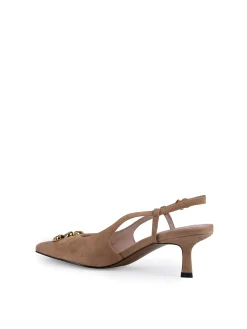 Scarpe c-me slingback in pelle scamosciata