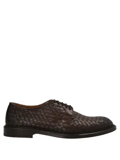 Scarpe derby in pelle intrecciata