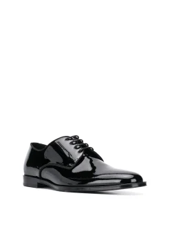 Scarpe Derby in pelle lucida