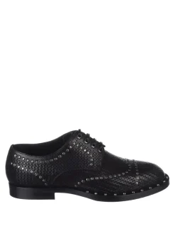 Scarpe derby Marsala in pelle