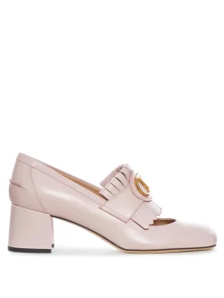 Scarpe in pelle di vitello liscia con vlogo
