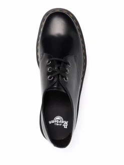 Scarpe in pelle in pelle nera 1461 in pelle