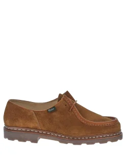 Scarpe stringate in camoscio