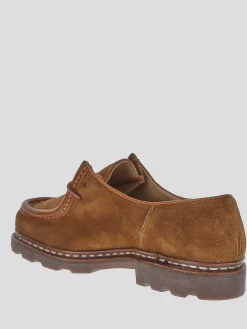 Scarpe stringate in camoscio