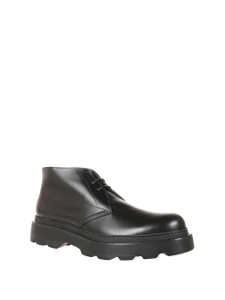 Scarpe stringate in pelle