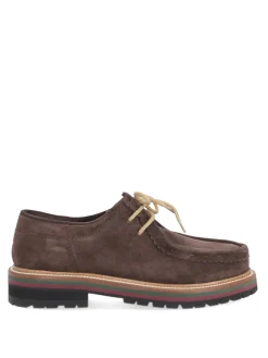 Scarpe stringate in pelle