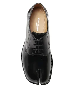Scarpe stringate Tabi in pelle nera