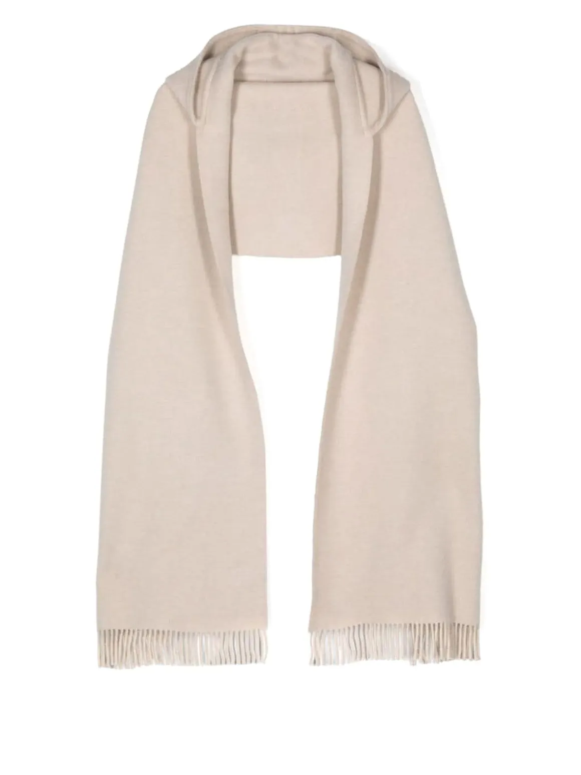 Sciarpa con cappuccio in misto cashmere