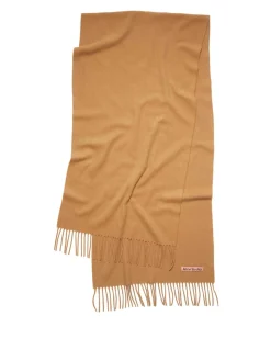 Sciarpa con frange strette in cashmere