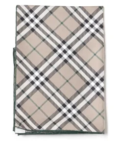 Sciarpa con motivo check vintage