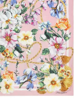 Sciarpa con stampa floreale