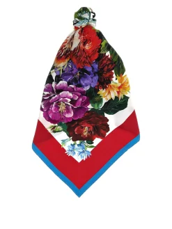 Sciarpa con stampa floreale