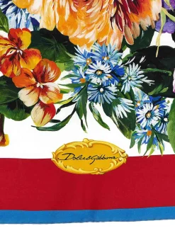 Sciarpa con stampa floreale