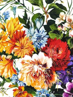 Sciarpa con stampa floreale