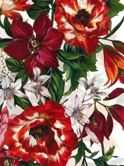 Sciarpa con stampa floreale