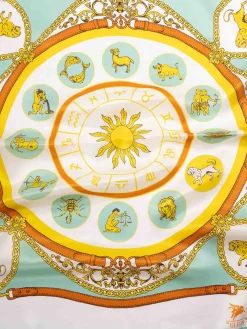 Sciarpa Di Seta Con Segno Zodiacale