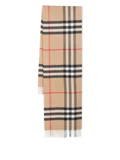 Sciarpa in cashmere con motivo Vintage check