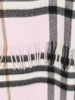 Sciarpa in cashmere con motivo check