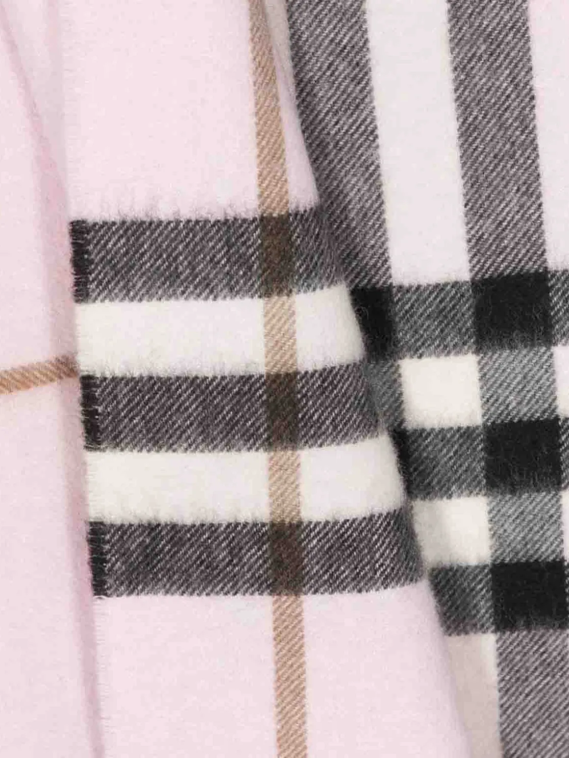Sciarpa in cashmere con motivo check