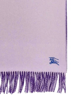 Sciarpa in cashmere con ricamo iconico