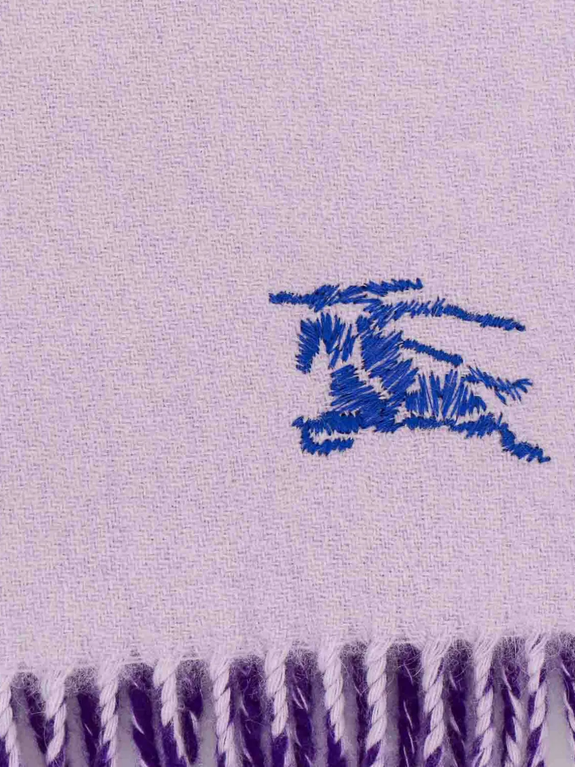 Sciarpa in cashmere con ricamo iconico
