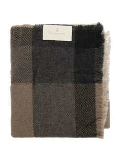 Sciarpa in lana e cashmere a quadri