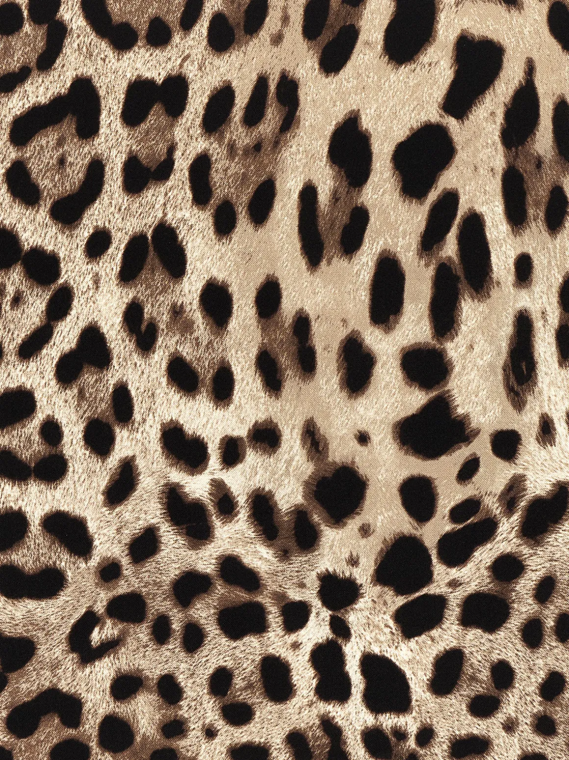 Sciarpa in twill di seta stampa leopardo